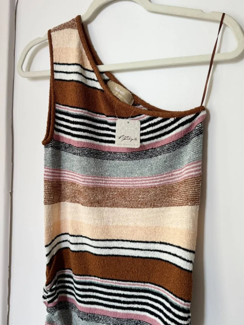 NWT Free People Sun Rays Sweater Mini Dress Maple Combo Small